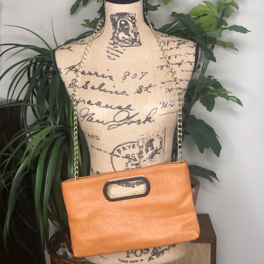 Tan Faux Leather Handbag 🍂